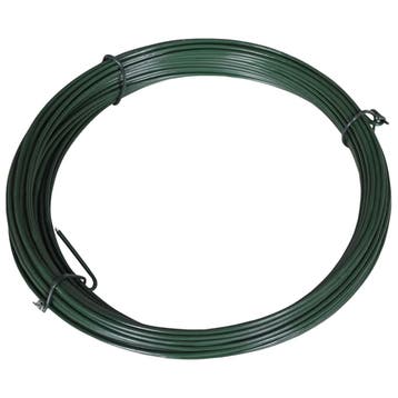 vidaXL Hekbinddraad 25 m 1,4/2 mm staal groen, Tuin en Terras, Verzenden, Nieuw