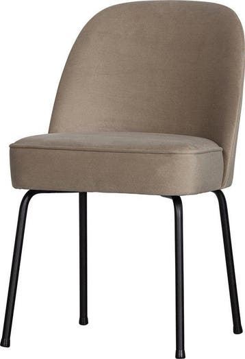 WOOOD Vogue Eetkamerstoel - Fluweel - Khaki - 83x50x58, Verzenden, Nieuw