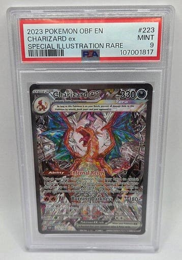 Pokémon - 1 Graded card - Charizard ex 223/197 Full art,, Nieuw