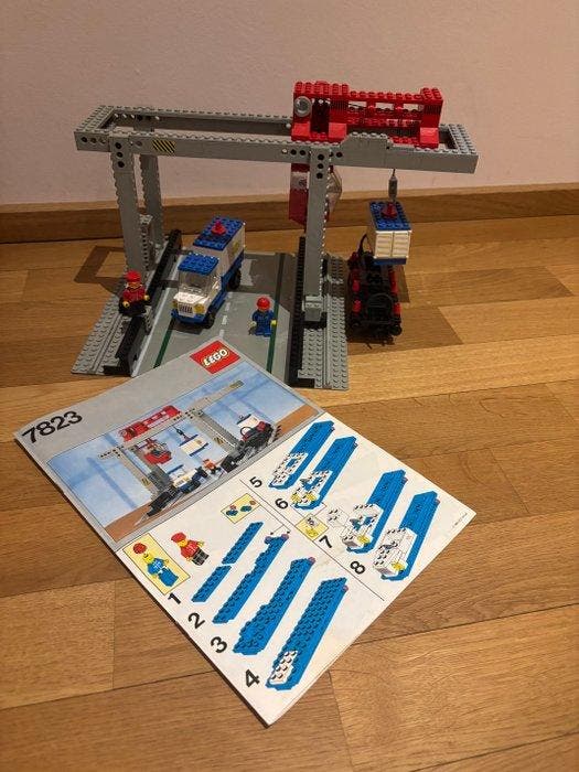 Lego Set - 7823 - Train - Container Crane 12V Eisenbahn, Kinderen en Baby's, Speelgoed | Duplo en Lego
