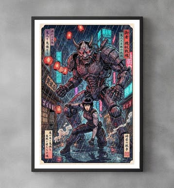 Sato Hageshi - Cybernetic Oni - Ghost in the Shell - Signed, Nieuw