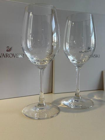 Figuur - Swarovski - wijnglazen - Boxed - Kristal