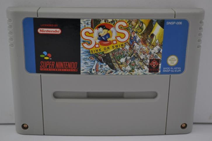 S.O.S. Sink or Swim (SNES EUR), Spelcomputers en Games, Games | Nintendo Super NES, Zo goed als nieuw, Verzenden