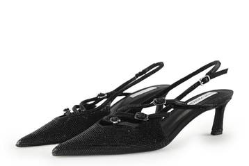 Steve Madden Slingbacks in maat 39 Zwart, Verzenden, Zwart, Steve Madden, Zo goed als nieuw
