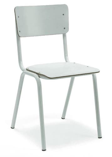 School Eetkamerstoel Workliving - Hout Wit, Huis en Inrichting, Stoelen, Verzenden, Wit, Nieuw, Hout