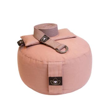 Pakket meditatiekussen, oogkussen en riem nude - Lotus, Verzenden, Nieuw