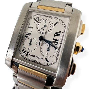 Cartier - Tank - W51004Q4 - Heren - 2000-2010, Nieuw