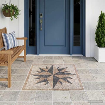 vidaXL Mosaic Tiles Wind Pattern Meerkleurig 120 x 120 cm, Verzenden, Nieuw