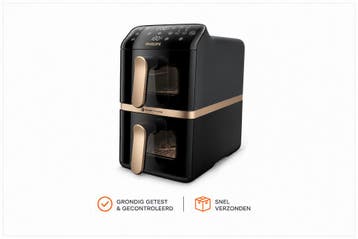 Philips Airfryer 4000 serie - Dubbele mand (RETOURDEAL -..., Verzenden, Nieuw