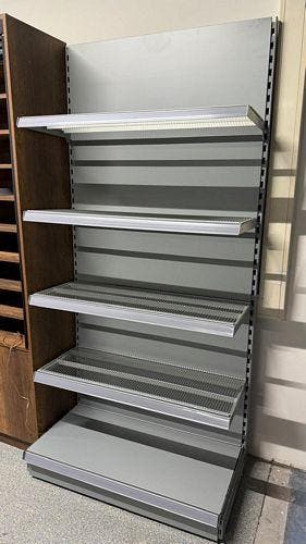 Tego wandstelling H211 x B100 x D67 cm – 5 schappen - Grijs, Gebruikt