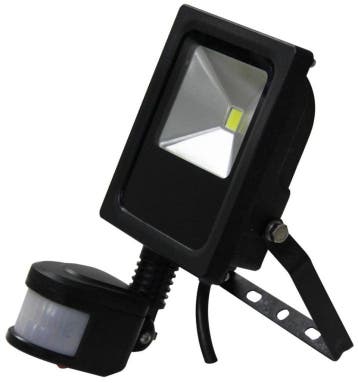 10W PIR LED Schijnwerper warm wit 3000K Slim, Ophalen of Verzenden, Nieuw