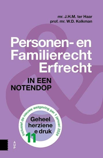 Personen- en Familierecht en Erfrecht, 9789048563203, Verzenden, Zo goed als nieuw, HBO