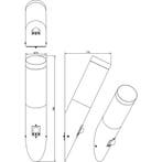 LED Tuinverlichting - Wandlamp Buitenlamp - Trion Toto - E27, Nieuw, Ophalen of Verzenden, Rvs, Hanglamp