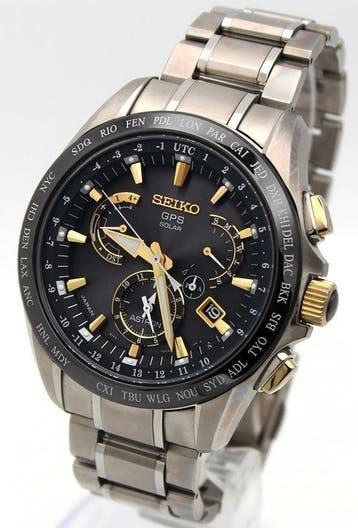 Seiko - SEIKO Astron GPS Solar Dual Time Titanium Ceramic -