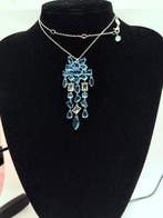 Swarovski - kristal - Halsketting - Retro Blue Crystal