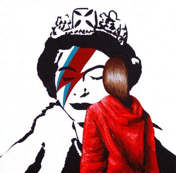 Gerard Boersma (1976) - Queen Elizabeth (painting of a woman