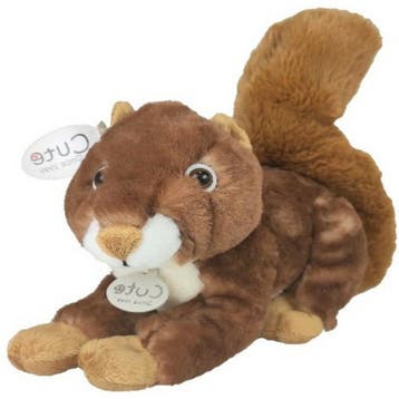Inware eekhoorn knuffel - pluche - rood/bruin - zittend, Verzenden, Nieuw