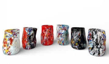 Drinkservies voor 6 (6) - Glas - Set Murano glazen