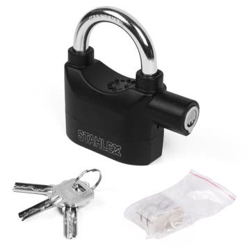 Stahlex Alarm Hangslot - Trilgevoelige Sensor - 110db Sir..., Ophalen of Verzenden, Nieuw