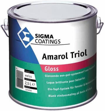 Sigma Amarol Triol Gloss - Wit - 2,5 liter (LAKVERF), Wit, Nieuw, Ophalen of Verzenden, Lak
