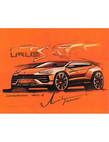 2023 LAMBORGHINI URUS S LITHOGRAFIE, Nieuw, Author