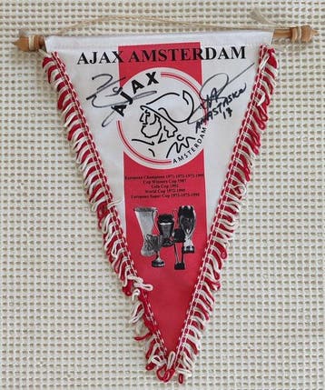 Ajax Amsterdam - Charisteas, Anastasiou - 2005 - Vlag/wimpel, Nieuw