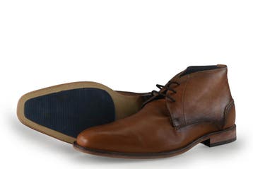 Manfield Veterschoenen in maat 40 Cognac, Kleding | Heren, Schoenen, Manfield, Overige kleuren, Verzenden, Zo goed als nieuw