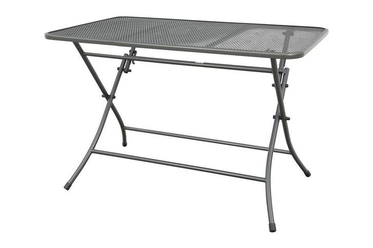 Royal Garden Café strekmetaal klaptafel 110x70 cm. -, Tuin en Terras, Tuintafels, Nieuw, Overige materialen, Rond, Verzenden