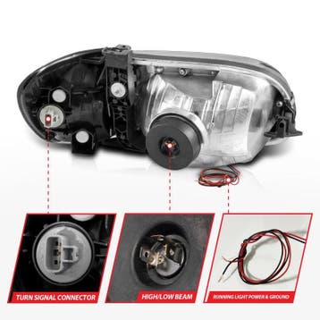 ANZO 00-04 Toyota Tundra (Fits Reg/Acc Cab Only) Crystal, Ophalen of Verzenden, Nieuw