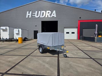 Humbaur bakwagen 750kg met huif en neuswiel 205x109x100cm, Nieuw