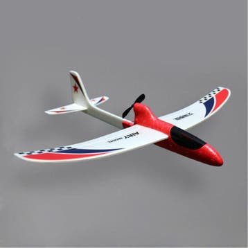 RC Vliegtuig Glider - DIY Speelgoed Plooibaar Rood, Verzenden, Nieuw