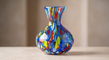 Mazzega - Eenbloemige vaas - Muranoglas - Schatten uit de
