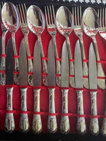Bestekset voor 12 personen (12) - Verzilverd