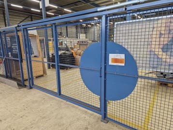Industrieel Indoor Hekwerk / Veiligheidsafrastering met 2, Ophalen of Verzenden, Gebruikt