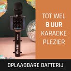 Karaoke Microfoon – met Bluetooth - Zwart – Lenco - BMC-090B, Verzenden, Zo goed als nieuw