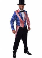 Slipjas Amerika Stars and Stripes man, Kleding | Heren, Carnavalskleding en Feestkleding, Ophalen of Verzenden, Nieuw