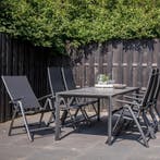 Terrasstoel Romano verstelbaar, Huis en Inrichting, Stoelen, Ophalen of Verzenden, Nieuw, Zwart