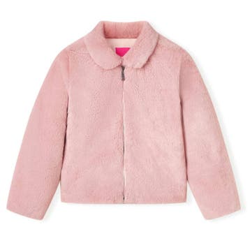 vidaXL Kinderjas 92 kunstvacht roze, Verzenden, Nieuw