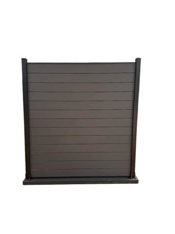 Modulair Schutting Composiet Donker Grijs 180x180 Cm (zonder, Tuin en Terras, Schuttingen, Nieuw