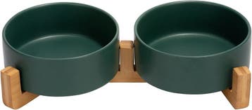 Hondenvoerbak Keramiek Groen 400ml | Laatste Stuk!, Ophalen of Verzenden, Anti-knoei, Nieuw
