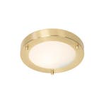Moderne plafonnière goud 18 cm IP44 - Yuma, Huis en Inrichting, Verzenden, Nieuw, Modern