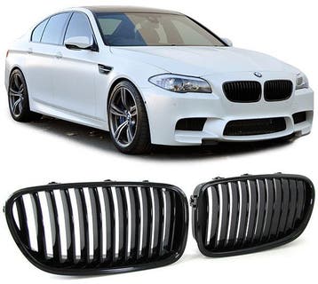 Grill Nieren BMW F10/F11 Glans Zwart 10-17, Auto-onderdelen, Ophalen of Verzenden, Nieuw