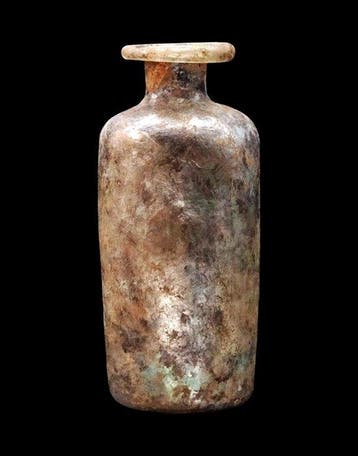 Oud-Romeins - Romeinse glazen fles - 1e / 3e eeuw na Chr.