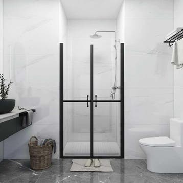 vidaXL Douchedeur (78-81)x190 cm ESG transparant, Verzenden, Nieuw