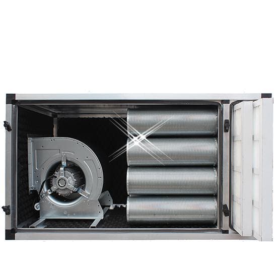 compacte geurfilterkast 3250 m3/h - met motor, Doe-het-zelf en Verbouw, Ventilatie en Afzuiging, Nieuw, Verzenden