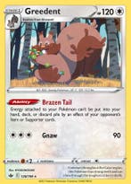Greedent 128/198 holo Chilling Reign, Ophalen of Verzenden, Nieuw, Losse kaart, Foil
