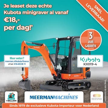 Kubota KX019-4 2026 (Al vanaf €28.550, snel leverbaar!), Ophalen of Verzenden, Graafmachine