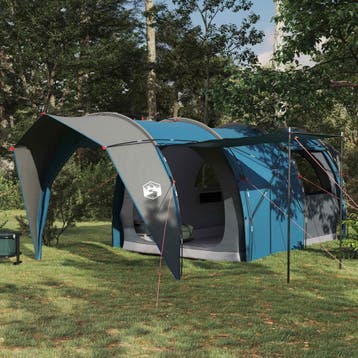 vidaXL Tunneltent 6-persoons Blauw 185T Polyester met PU, Verzenden, Nieuw, Tot en met 2