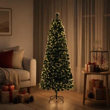 vidaXL Glasvezel kerstboom 120 cm 12 LEDs Warmwit PVC Groen, Diversen, Verzenden, Nieuw
