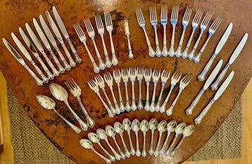 Gorham - Bestekset (53) - Chantilly - .925 zilver